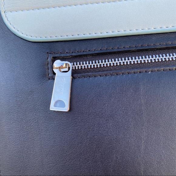 SOLD Celine Large Trapeze Leather Satchel - Picture 8 of 15